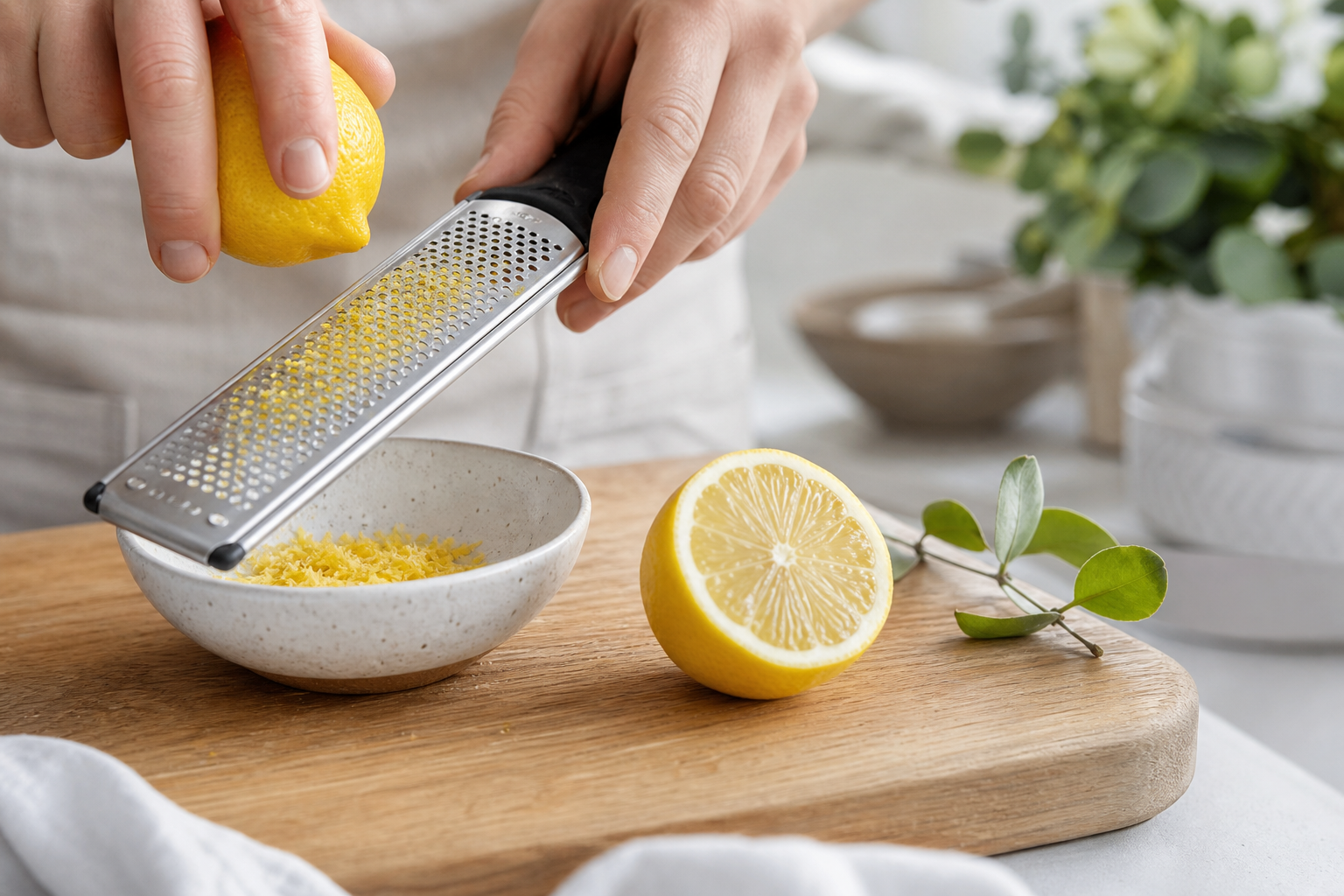 Redaktionelles Küchenbild bei Zitronenschale zum Kochen: Was „unbehandelt“ wirklich bedeutet